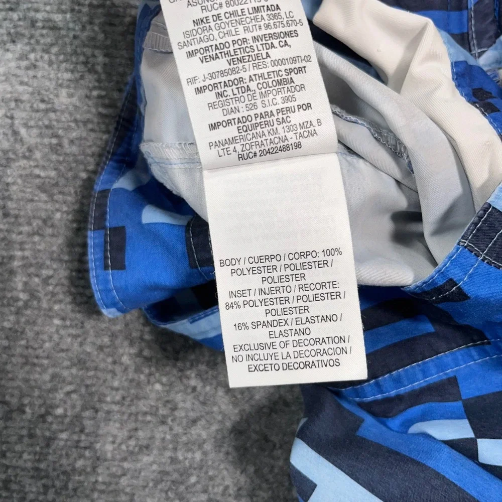 Nike Digital Pixel Camo Board Shorts Mens M Cargo Pocket Unlined Blue 533242-409